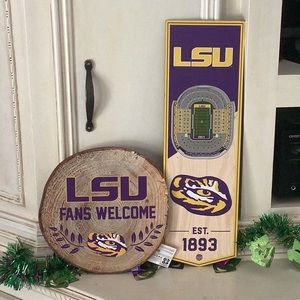 LSU wall decor